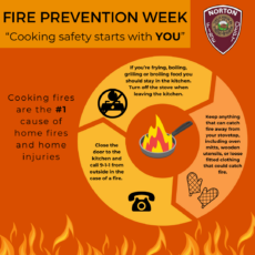 During Fire Prevention Week Norton Fire Department Urges Residents to Be Aware: ‘Cooking Safety Starts with YOU. Pay Attention to Fire Prevention.’